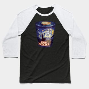 Van Gogh Cup Noodles Baseball T-Shirt